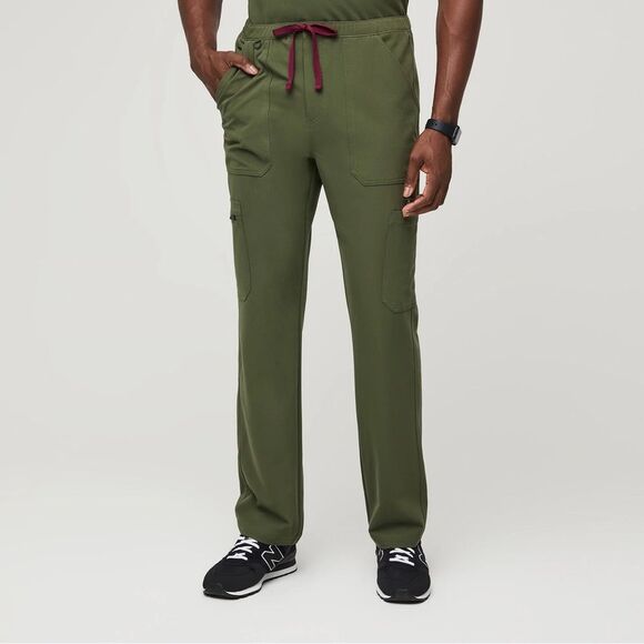 FIGS LIMITED EDITION Cairo Cargo Scrub Pant-DARK OLIVE Small - Picture 1 of 11